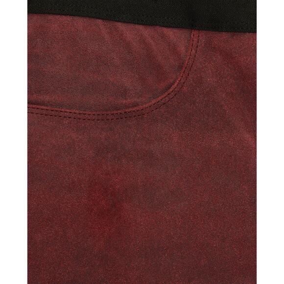 Helmut Lang Patina Cheyenne Leather Legging - XS - Burgundy - Picture 8 of 8